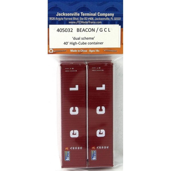 Jacksonville Terminal N 40 ft. High Cube Containers with Magnetic SystemBeacon & GCL JTC405032